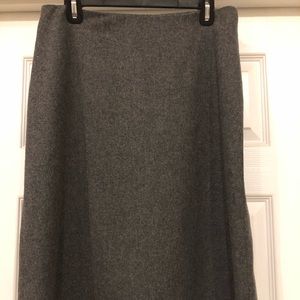 Wool A-line skirt